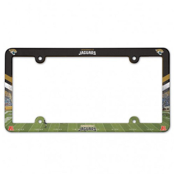 Jacksonville Jaguars License Plate Frame Plastic Full Color Style