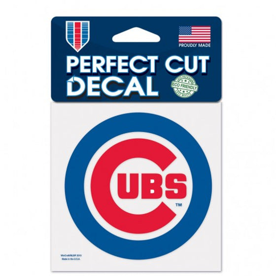 Chicago Cubs Decal 4x4 Perfect Cut Color