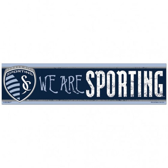 Sporting Kansas City Decal 3x12 Bumper Strip Style - Special Order