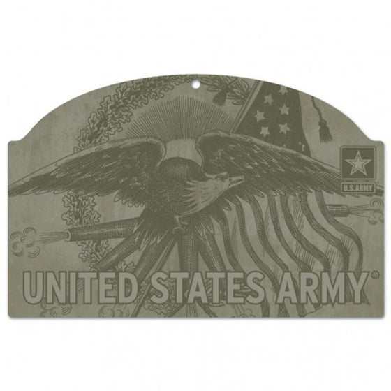 US Army Eagle 11x17 Wood Sign (CDG)