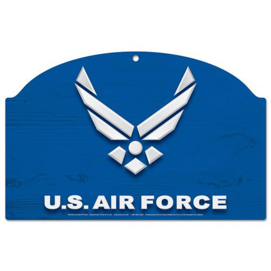 US Air Force 11x17 Wood Sign (CDG)