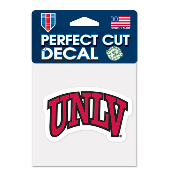 UNLV Runnin' Rebels Decal 4x4 Perfect Cut Color