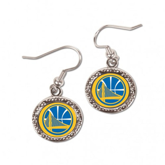 Golden State Warriors Earrings Round Style (CDG)