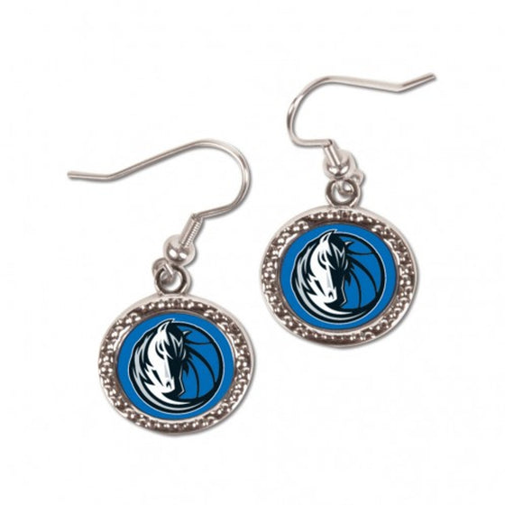 Dallas Mavericks Earrings Round Style - Special Order