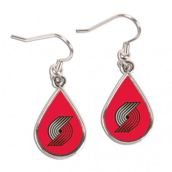 Portland Trail Blazers Earrings Tear Drop Style (CDG)