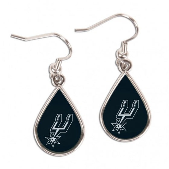 San Antonio Spurs Earrings Tear Drop Style (CDG)