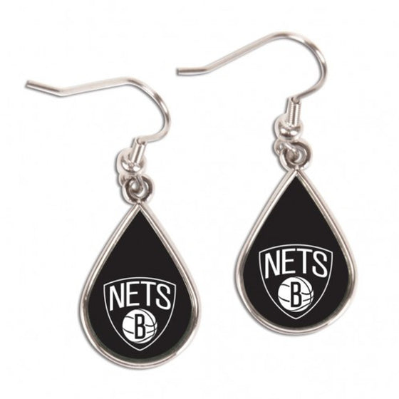 Brooklyn Nets Earrings Tear Drop Style (CDG)