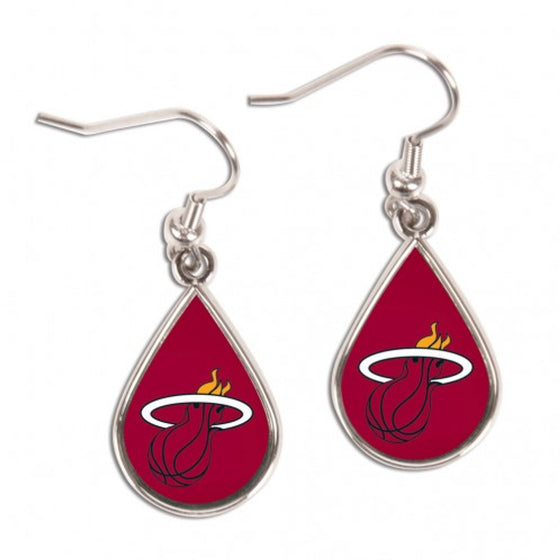 Miami Heat Earrings Tear Drop Style (CDG)