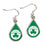 Boston Celtics Earrings Tear Drop Style (CDG)