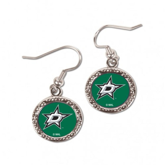 Dallas Stars Earrings Round Style (CDG)