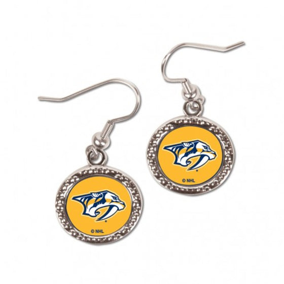 Nashville Predators Earrings Round Style (CDG)