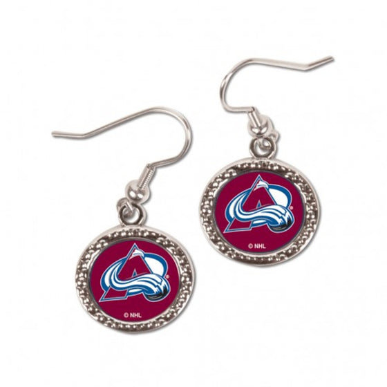 Colorado Avalanche Earrings Round Style (CDG)