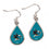 San Jose Sharks Earrings Tear Drop Style (CDG)