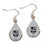 Los Angeles Kings Earrings Tear Drop Style (CDG)