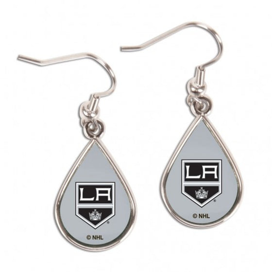 Los Angeles Kings Earrings Tear Drop Style (CDG)