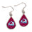 Colorado Avalanche Earrings Tear Drop Style (CDG)