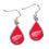 Detroit Red Wings Earrings Tear Drop Style (CDG)