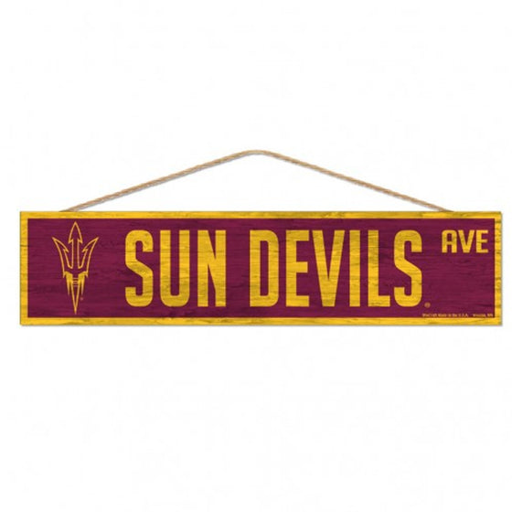 Arizona State Sun Devils Sign 4x17 Wood Avenue Design - Special Order