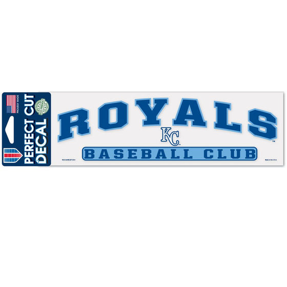 Kansas City Royals Decal 3x10 Perfect Cut Color