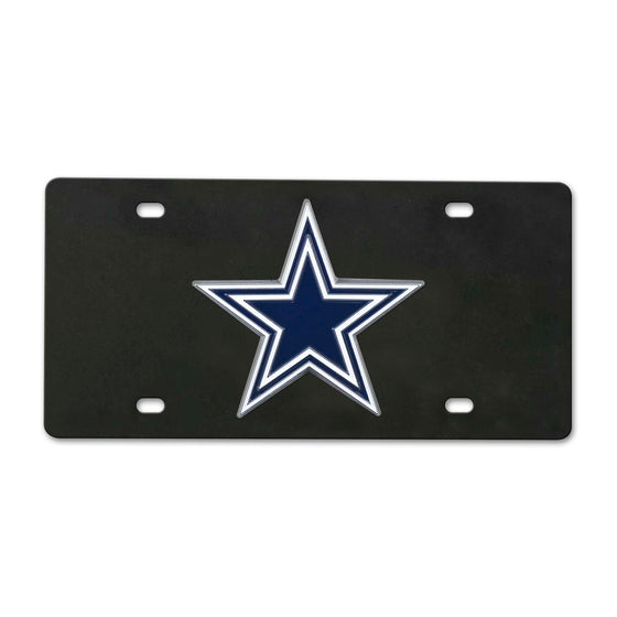 Dallas Cowboys 3D Black License Plate