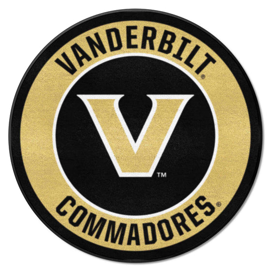 Vanderbilt Commodores Roundel Rug - 27in. Diameter