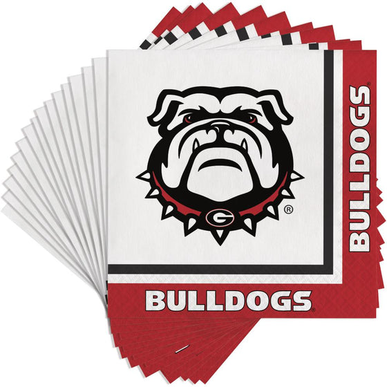 Georgia Bulldogs Napkins, 20 ct - 757 Sports Collectibles