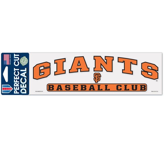 San Francisco Giants Decal 3x10 Perfect Cut Color