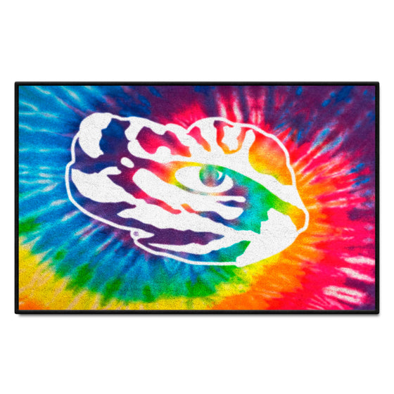 LSU Tigers Tie Dye Starter Mat Accent Rug - 19in. x 30in.