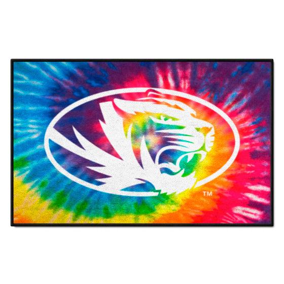 Missouri Tigers Tie Dye Starter Mat Accent Rug - 19in. x 30in.