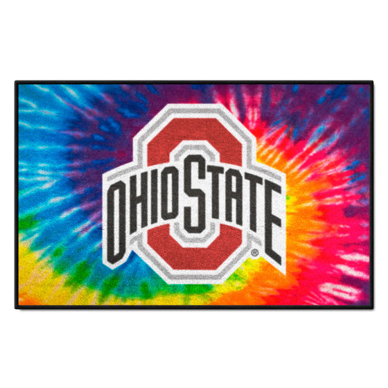 Ohio State Buckeyes Tie Dye Starter Mat Accent Rug - 19in. x 30in.