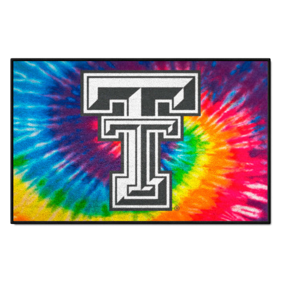 Texas Tech Red Raiders Tie Dye Starter Mat Accent Rug - 19in. x 30in.