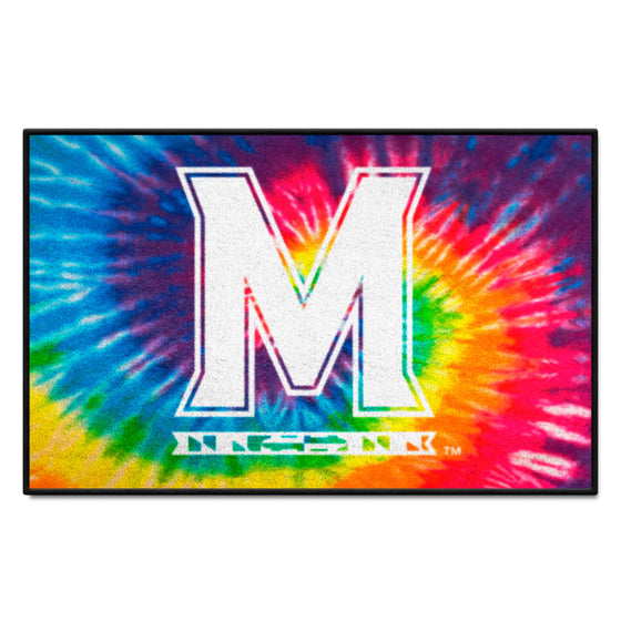 Maryland Terrapins Tie Dye Starter Mat Accent Rug - 19in. x 30in.