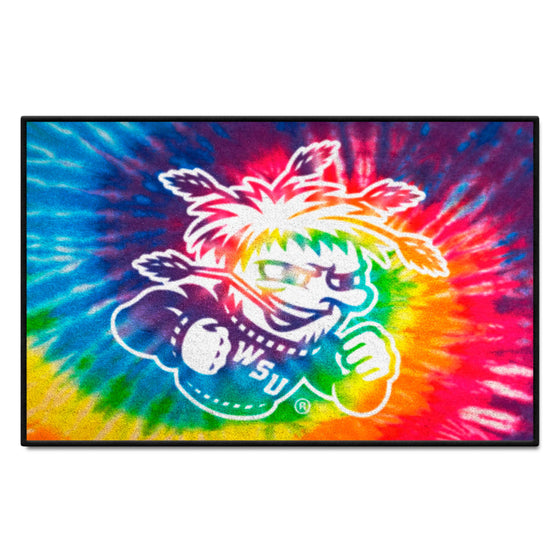 Wichita State Shockers Tie Dye Starter Mat Accent Rug - 19in. x 30in.