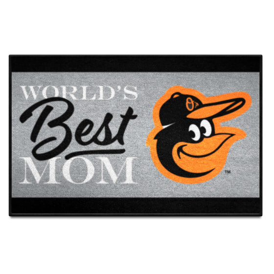 Baltimore Orioles World's Best Mom Starter Mat Accent Rug - 19in. x 30in.