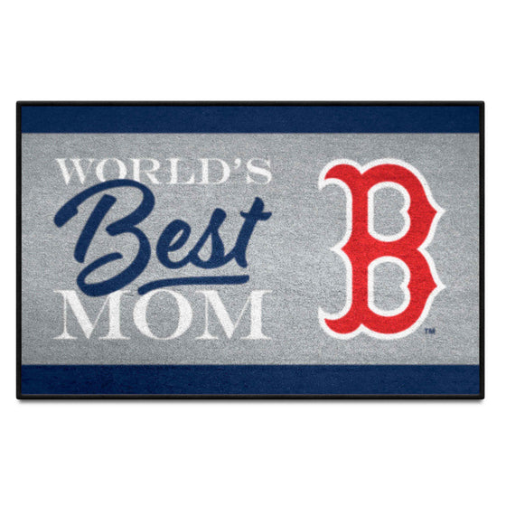 Boston Red Sox World's Best Mom Starter Mat Accent Rug - 19in. x 30in.