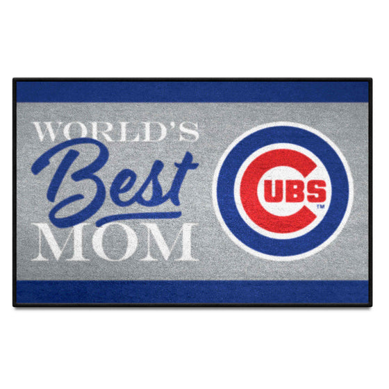 Chicago Cubs World's Best Mom Starter Mat Accent Rug - 19in. x 30in.