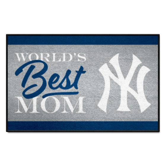 New York Yankees World's Best Mom Starter Mat Accent Rug - 19in. x 30in.