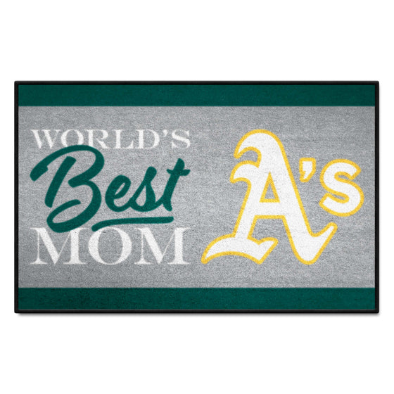 Oakland Athletics World's Best Mom Starter Mat Accent Rug - 19in. x 30in.