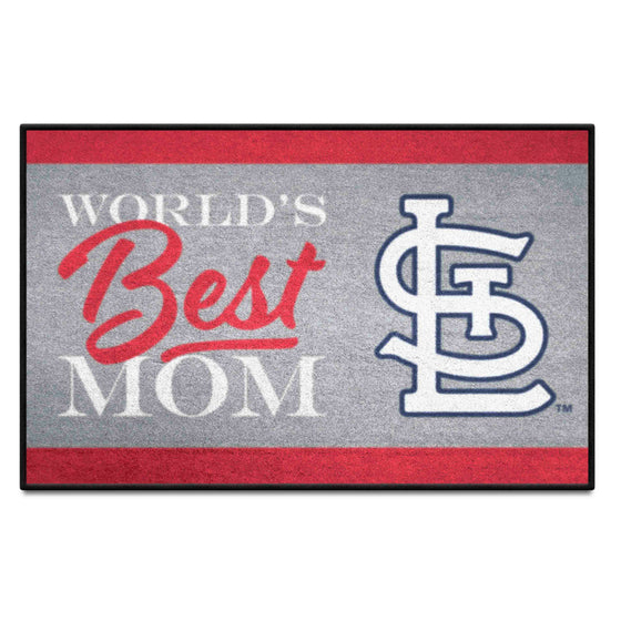 St. Louis Cardinals World's Best Mom Starter Mat Accent Rug - 19in. x 30in.