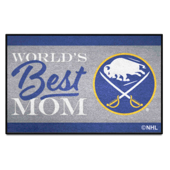 Buffalo Sabres World's Best Mom Starter Mat Accent Rug - 19in. x 30in.