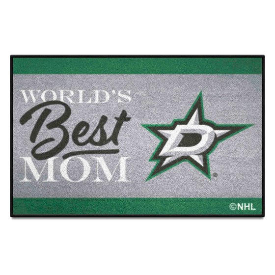 Dallas Stars World's Best Mom Starter Mat Accent Rug - 19in. x 30in.