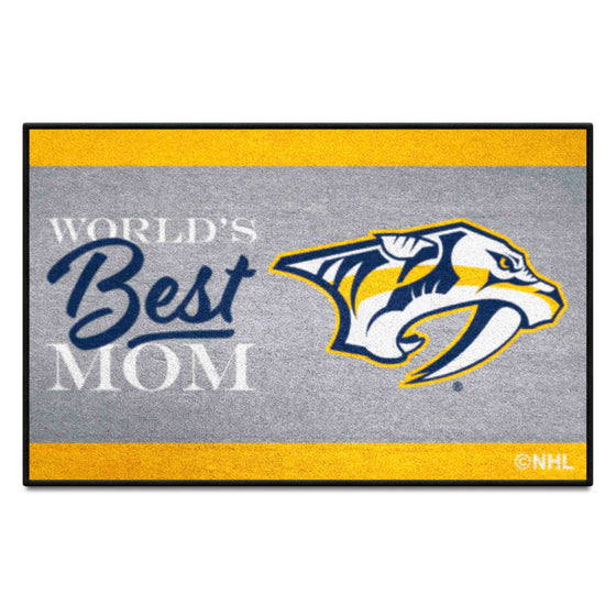 Nashville Predators World's Best Mom Starter Mat Accent Rug - 19in. x 30in.