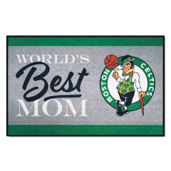 Boston Celtics World's Best Mom Starter Mat Accent Rug - 19in. x 30in.