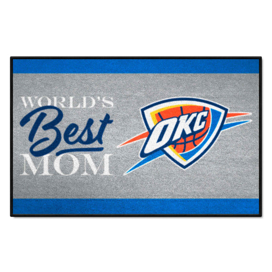 Oklahoma City Thunder World's Best Mom Starter Mat Accent Rug - 19in. x 30in.