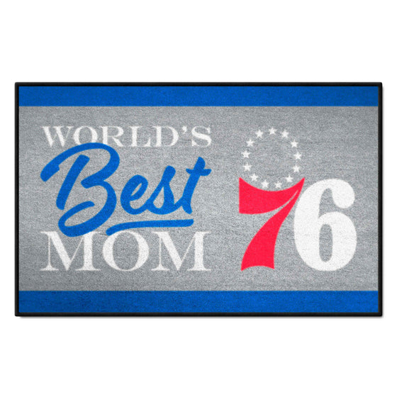 Philadelphia 76ers World's Best Mom Starter Mat Accent Rug - 19in. x 30in.