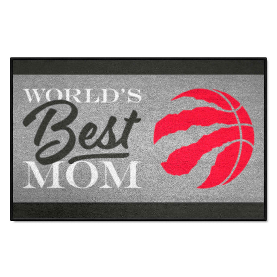 Toronto Raptors World's Best Mom Starter Mat Accent Rug - 19in. x 30in.