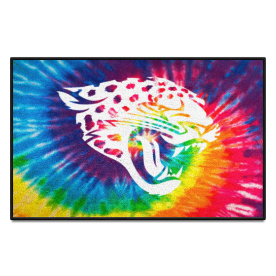 Jacksonville Jaguars Tie Dye Starter Mat Accent Rug - 19in. x 30in.