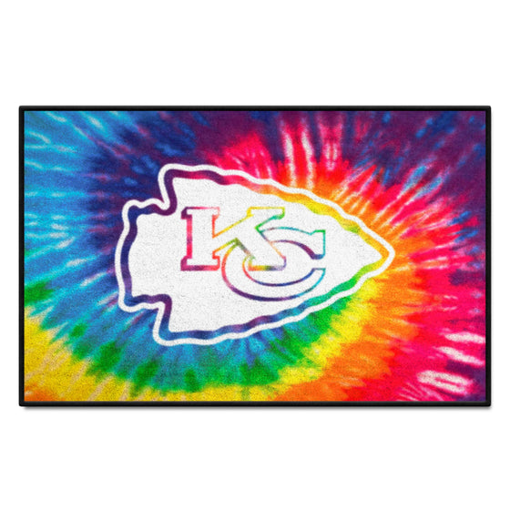 Kansas City Chiefs Tie Dye Starter Mat Accent Rug - 19in. x 30in.