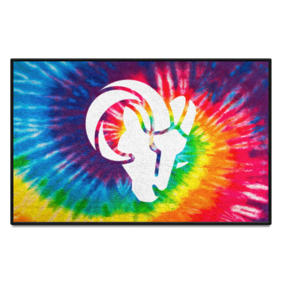 Los Angeles Rams Tie Dye Starter Mat Accent Rug - 19in. x 30in.