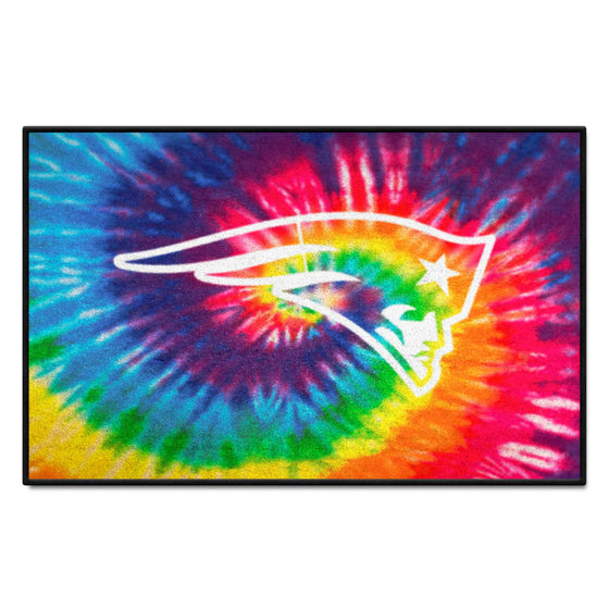 New England Patriots Tie Dye Starter Mat Accent Rug - 19in. x 30in.